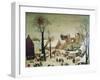 The Census at Bethlehem, Detail of the Houses and Fortifications-Pieter Brueghel the Younger-Framed Giclee Print