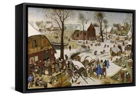 The Census at Bethlehem (The Numbering at Bethlehe), First Third of 17th C-Pieter Brueghel the Younger-Framed Stretched Canvas