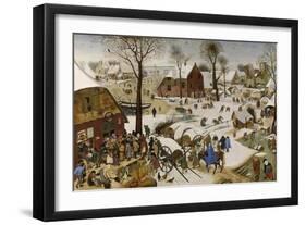 The Census at Bethlehem (The Numbering at Bethlehe), First Third of 17th C-Pieter Brueghel the Younger-Framed Giclee Print