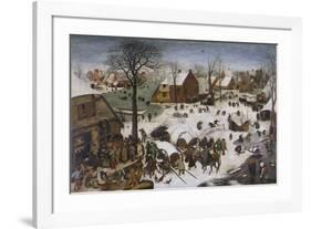 The Census at Bethlehem-Pieter Bruegel the Elder-Framed Premium Giclee Print