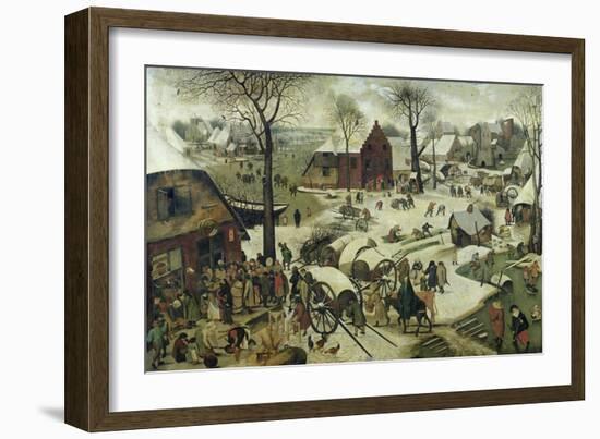 The Census at Bethlehem-Pieter Bruegel the Elder-Framed Giclee Print