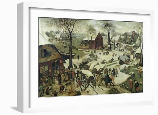 The Census at Bethlehem-Pieter Bruegel the Elder-Framed Giclee Print