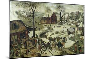 The Census at Bethlehem-Pieter Bruegel the Elder-Mounted Giclee Print