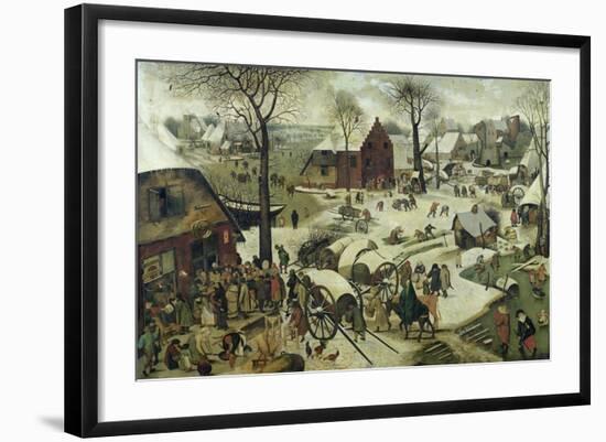 The Census at Bethlehem-Pieter Bruegel the Elder-Framed Giclee Print