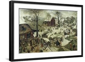 The Census at Bethlehem-Pieter Bruegel the Elder-Framed Giclee Print