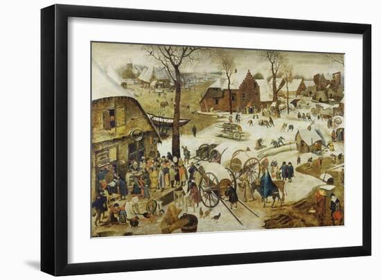 The Census at Bethlehem-Pieter Bruegel the Elder-Framed Giclee Print