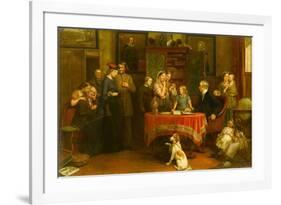 The Census of April the 8Th, 1861 (Oil on Canvas)-Charles Landseer-Framed Giclee Print