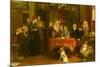 The Census of April the 8Th, 1861 (Oil on Canvas)-Charles Landseer-Mounted Giclee Print