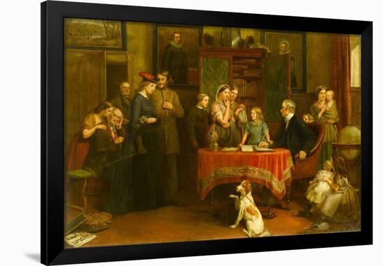 The Census of April the 8Th, 1861 (Oil on Canvas)-Charles Landseer-Framed Giclee Print