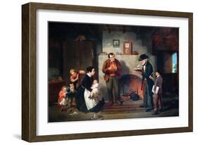 The Census-Francis William Edmonds-Framed Art Print