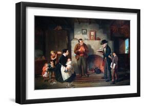 The Census-Francis William Edmonds-Framed Art Print