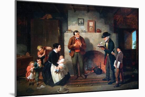 The Census-Francis William Edmonds-Mounted Art Print