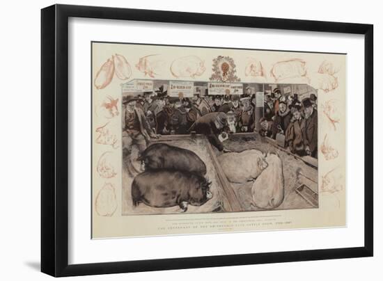 The Centenary of the Smithfield Club Cattle Show, 1798-1897-William Small-Framed Giclee Print