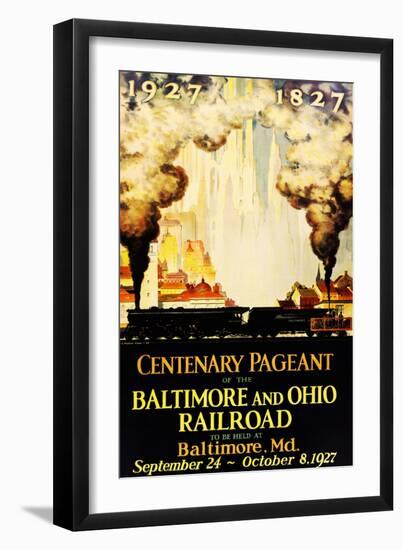 The Centenary Pageant: 1827-1927-null-Framed Giclee Print