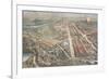 The Centennial - Balloon View of the Grounds, Harper's Weekly, C.1876-null-Framed Giclee Print