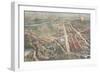 The Centennial - Balloon View of the Grounds, Harper's Weekly, C.1876-null-Framed Giclee Print