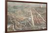 The Centennial - Balloon View of the Grounds, Harper's Weekly, C.1876-null-Framed Giclee Print