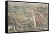 The Centennial - Balloon View of the Grounds, Harper's Weekly, C.1876-null-Framed Stretched Canvas