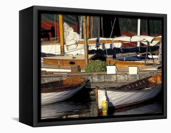 The Center for Wooden Boats, Seattle, Washington, USA-William Sutton-Framed Stretched Canvas