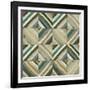 The Center I Abstract Turquoise-Cheryl Warrick-Framed Art Print