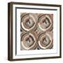 The Center I Abstract Warm-Cheryl Warrick-Framed Art Print