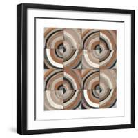 The Center I Abstract Warm-Cheryl Warrick-Framed Art Print