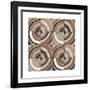 The Center I Abstract Warm-Cheryl Warrick-Framed Art Print