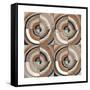 The Center I Abstract Warm-Cheryl Warrick-Framed Stretched Canvas