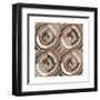 The Center I Abstract Warm-Cheryl Warrick-Framed Art Print