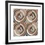 The Center I Abstract Warm-Cheryl Warrick-Framed Art Print