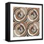 The Center I Abstract Warm-Cheryl Warrick-Framed Stretched Canvas