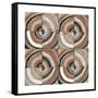 The Center I Abstract Warm-Cheryl Warrick-Framed Stretched Canvas