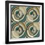 The Center II Abstract Turquoise-Cheryl Warrick-Framed Art Print