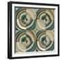 The Center II Abstract Turquoise-Cheryl Warrick-Framed Art Print