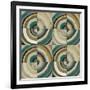 The Center II Abstract Turquoise-Cheryl Warrick-Framed Art Print