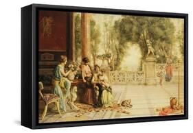 The Center of Attention-Guglielmo Zocchi-Framed Stretched Canvas