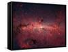 The Center of the Milky Way Galaxy-Stocktrek Images-Framed Stretched Canvas