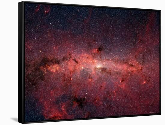 The Center of the Milky Way Galaxy-Stocktrek Images-Framed Stretched Canvas