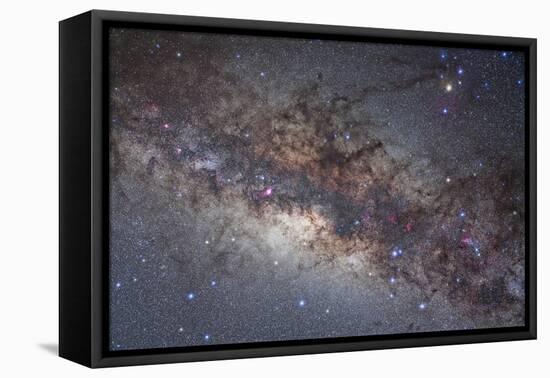 The Center of the Milky Way Through Sagittarius and Scorpius-null-Framed Stretched Canvas