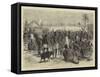 The Central African Expedition, Soko or Market at Kawele-Godefroy Durand-Framed Stretched Canvas