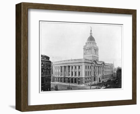 The Central Criminal Court, London (The Old Bailey)-null-Framed Art Print