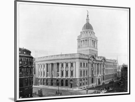 The Central Criminal Court, London (The Old Bailey)-null-Mounted Art Print