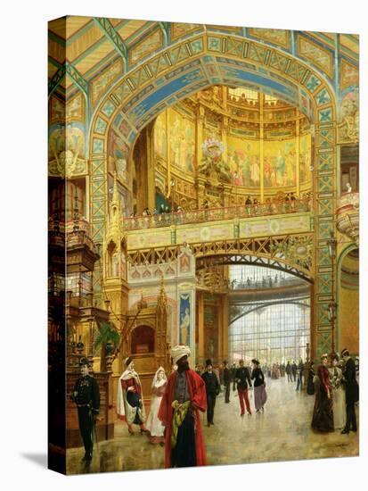 The Central Dome of the Universal Exhibition of 1889-Louis Beroud-Stretched Canvas