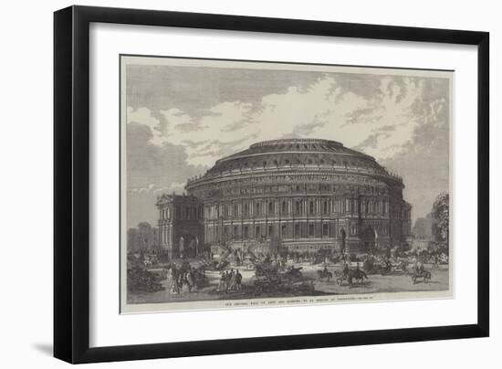 The Central Hall of Arts and Sciences, to Be Erected at Kensington-null-Framed Giclee Print