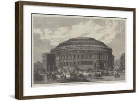 The Central Hall of Arts and Sciences, to Be Erected at Kensington-null-Framed Giclee Print