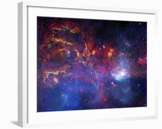 The Central Region of the Milky Way Galaxy-Stocktrek Images-Framed Photographic Print