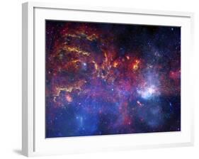 The Central Region of the Milky Way Galaxy-Stocktrek Images-Framed Photographic Print