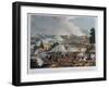 The Centre of the British Army in Action at the Battle of Waterloo, 1815-William Heath-Framed Giclee Print