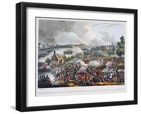 The Centre of the British Army in Action at the Battle of Waterloo, June 18th 1815-William Heath-Framed Giclee Print