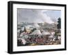 The Centre of the British Army in Action at the Battle of Waterloo-William Heath-Framed Giclee Print